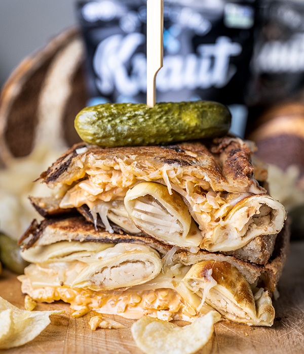 Pierogi Reuben Sandwich