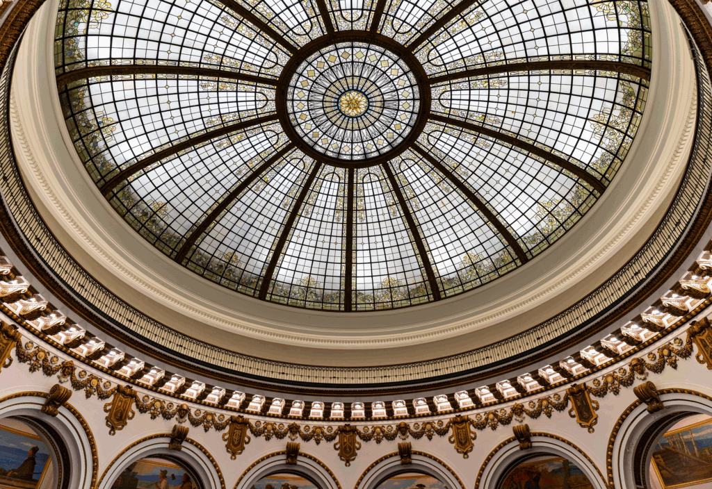 Heinen's Downtown Cleveland Stained Glass Rotunda