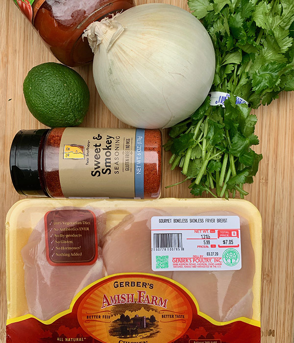 Chicken Street Taco Ingredients