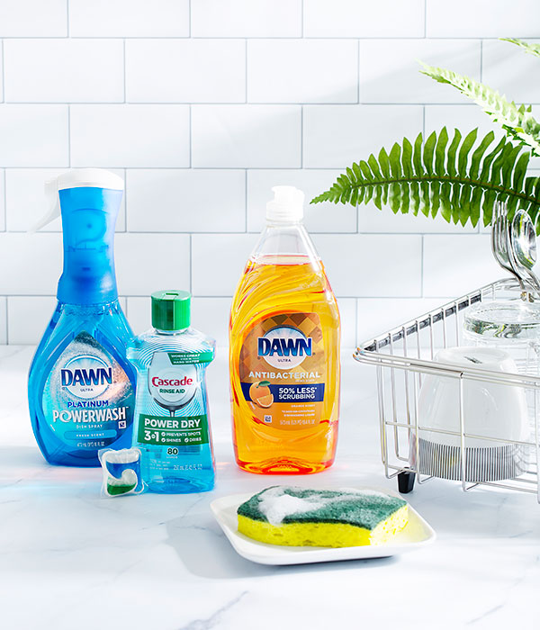 Dawn and Cascade Dishwashing Products