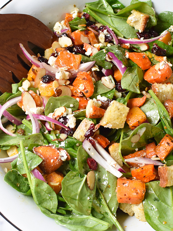 Roasted Veggie Panzanella Salad