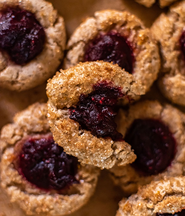 Cranberry Orange Thumbprint Cookies