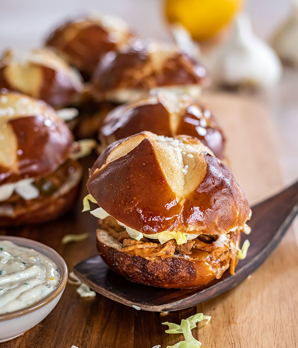 Slow Cooker Pulled Pork Sliders