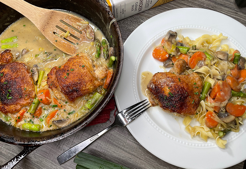 Spring Chicken Fricassee