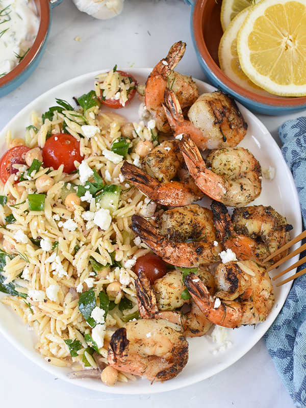 Greek Shrimp Skewers