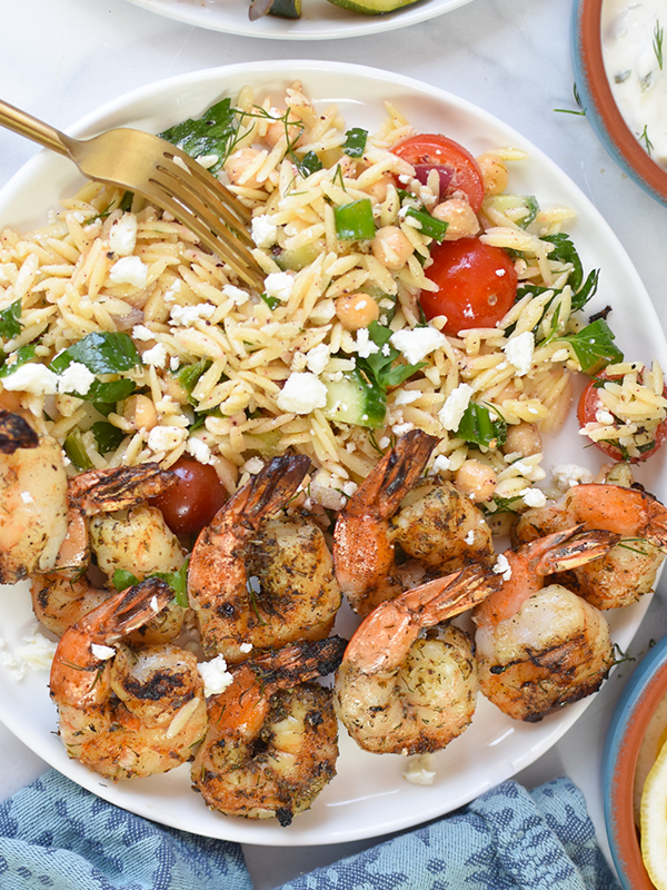 Greek Shrimp Skewers