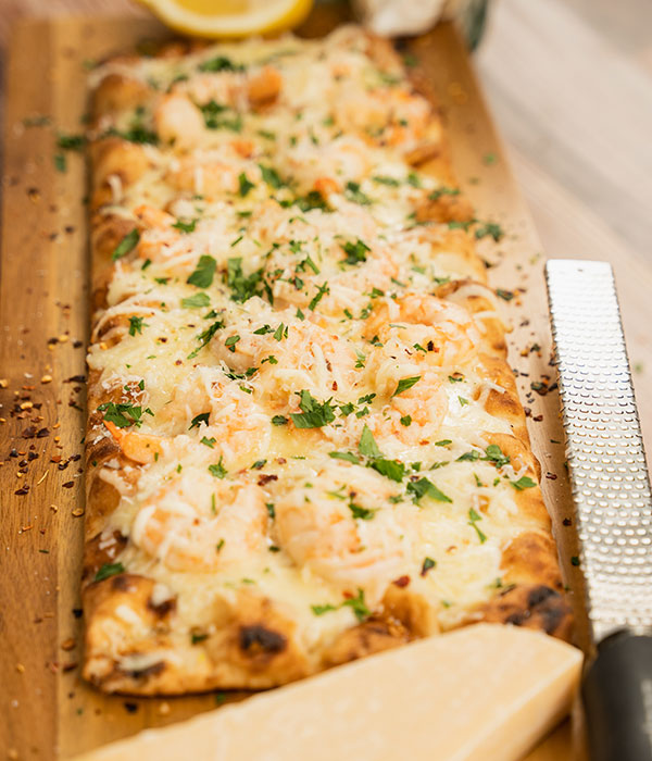 Grilled Shrimp Scampi Flatbread