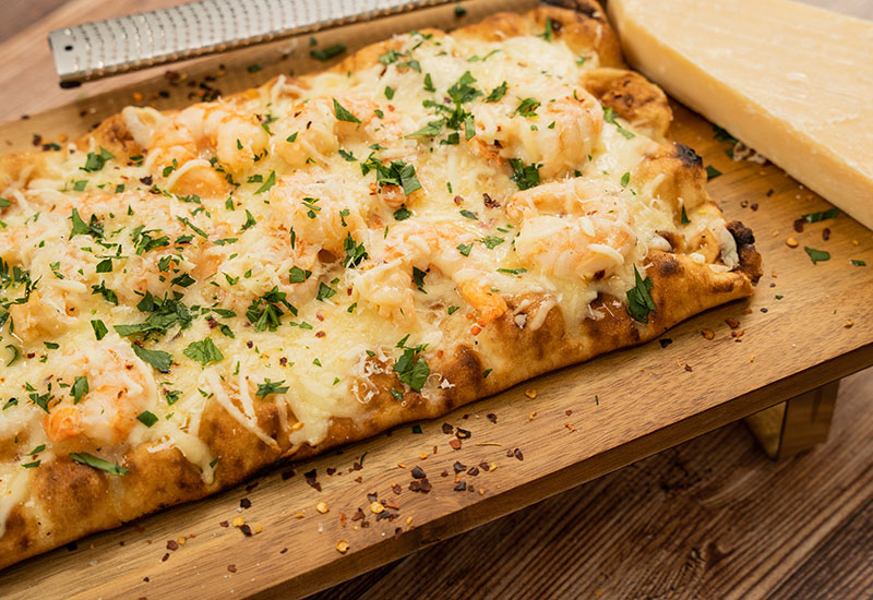 Grilled Shrimp Scampi Flatbread