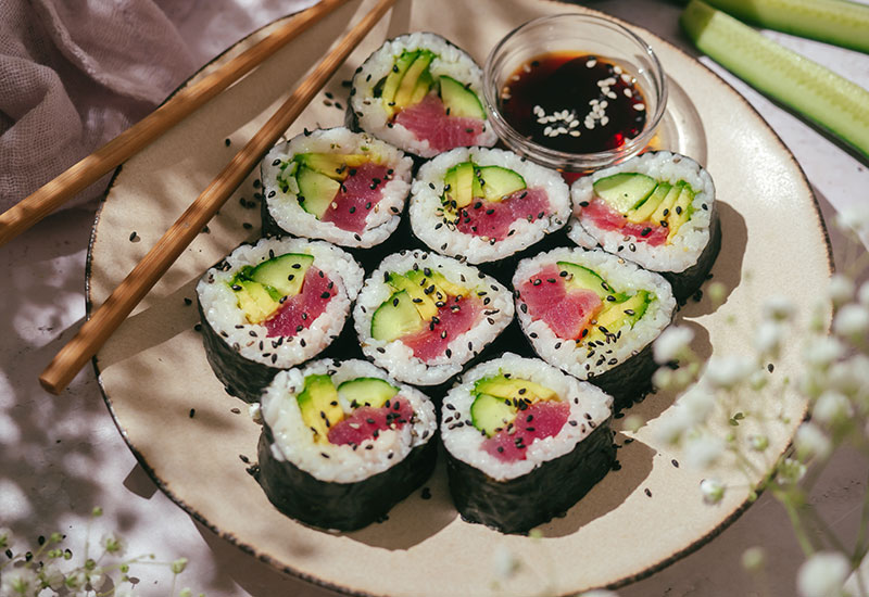 Easy Tuna Sushi Rolls