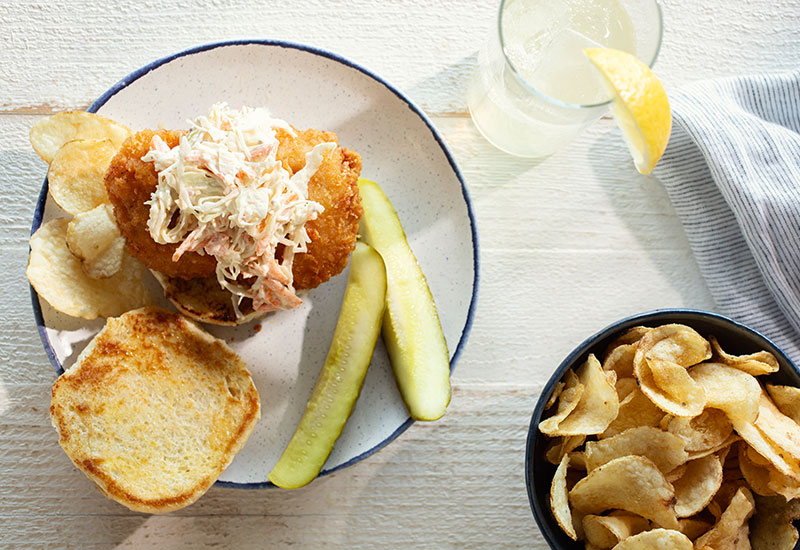 What’s for Dinner? Lemon Slaw Fish Sandwich