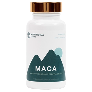 A Bottle of Nutritional Roots Maca Capsules