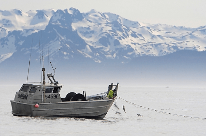 Salmon Boat on Copper River