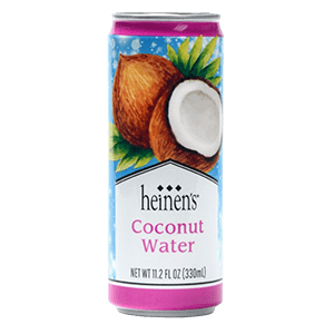 A Tall Skinny Can of Heinen's Coconut Water