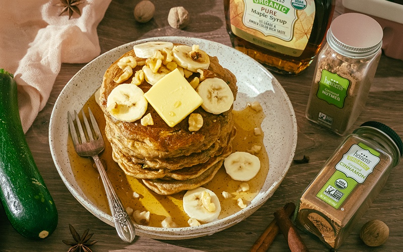 Zucchini Bread Pancakes