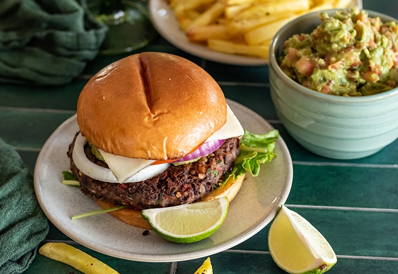 Southwest Black Bean Burger