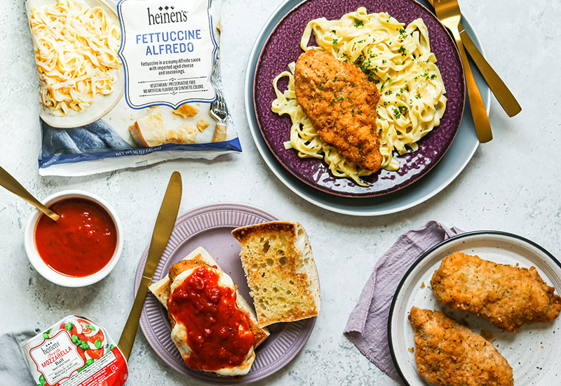 Two Meals in Minutes Featuring Heinen’s Chicken Romano