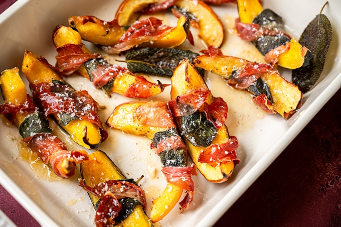 Acorn Squash Saltimbocca