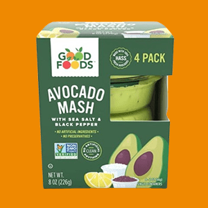 New at Heinen's: Good Foods Sea Salt and Black Pepper Avocado Mash (4 ct.)