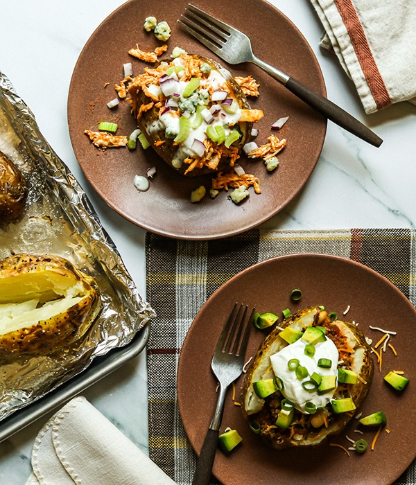 Stuffed Baked Potatoes 2 Ways