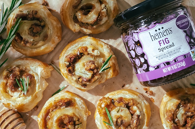 Fig and Goat Cheese Pinwheels