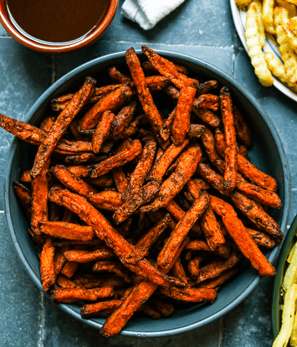 BBQ Sweet Potato Fries on a Plate