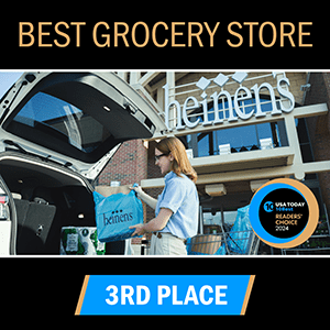 Heinen's USA Today Best Grocery Store 3rd Place Ward Graphic 