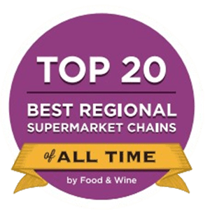 Heinen's Top 20 Best Regional Supermarket Chains of All Time Award Button