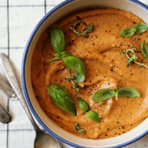 A Bowl of Cauliflower Tomato Bisque