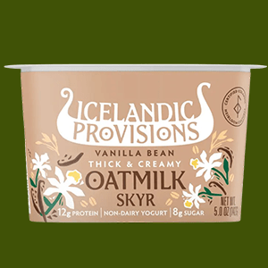 A Cup of Icelandic Provisions Vanilla Bean Oatmilk Skyr Yogurt