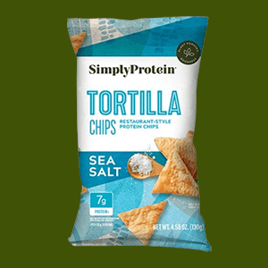 A Bag of Simply Protein Sea Salt Tortilla Chips