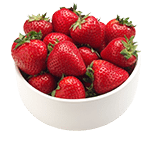 A Large Bowl of Whole Strawberries