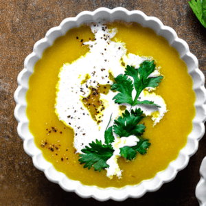 A Bowl of Turmeric Cauliflower Soup