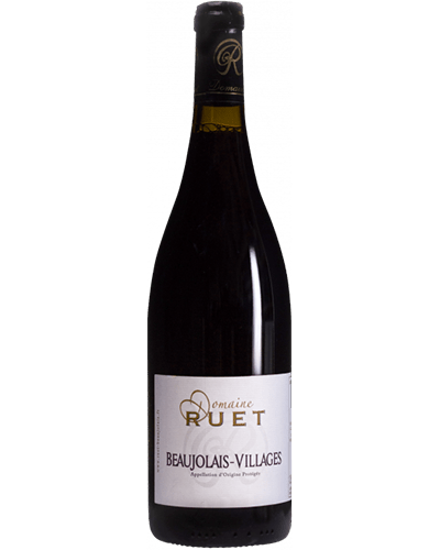 A bottle of Domaine Ruet Beaujolais-Villages Wine