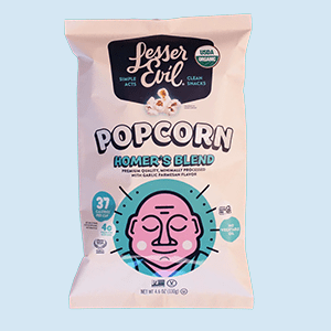 A Bag of Lesser Evil Homer's Blend Popcorn