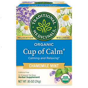 A Box of Traditional Medicinals Cup of Calm Tea