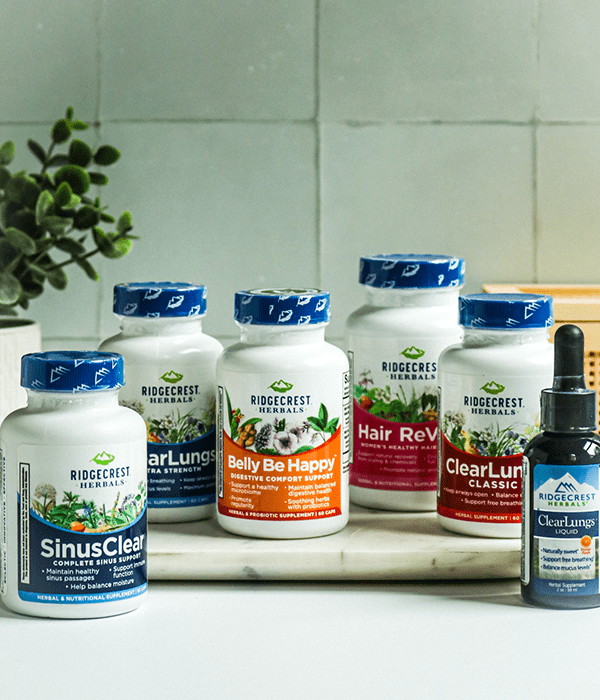 Six Bottles of Ridgecrest Herbal Supplements