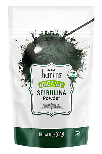 Heinen's Spirulina Powder package. 