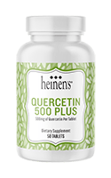 Bottle of Heinen's Quercetin supplement. 