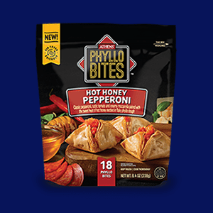 Package of Athens Phyllo Bites. 