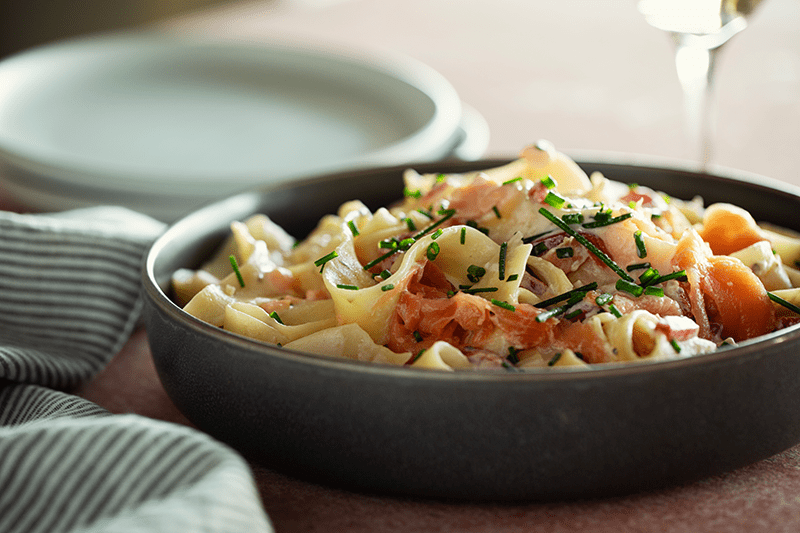 What’s For Dinner? Smoked Salmon Pappardelle