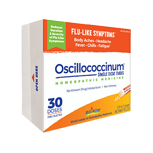 Boiron Oscillococcinum box.