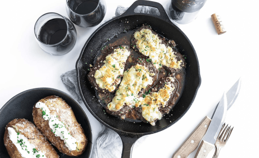 Gorgonzola Crusted Steak