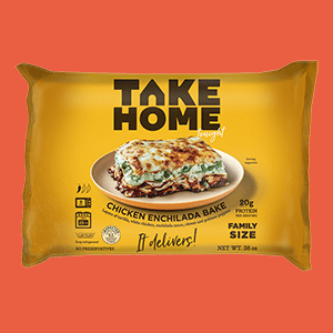 Take Home Chicken Enchilada package. 