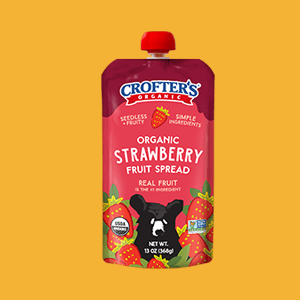 Squeezable packet of Crofter's Organic Squeezable Fruit Spreads