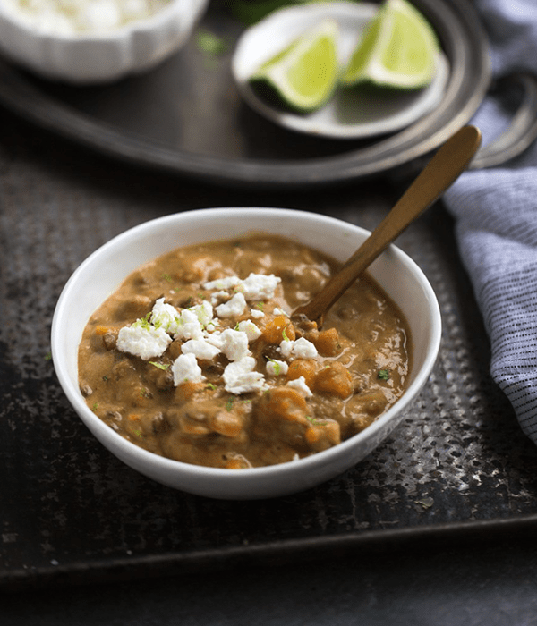 A Small Bowl of Red Lentil Soup
