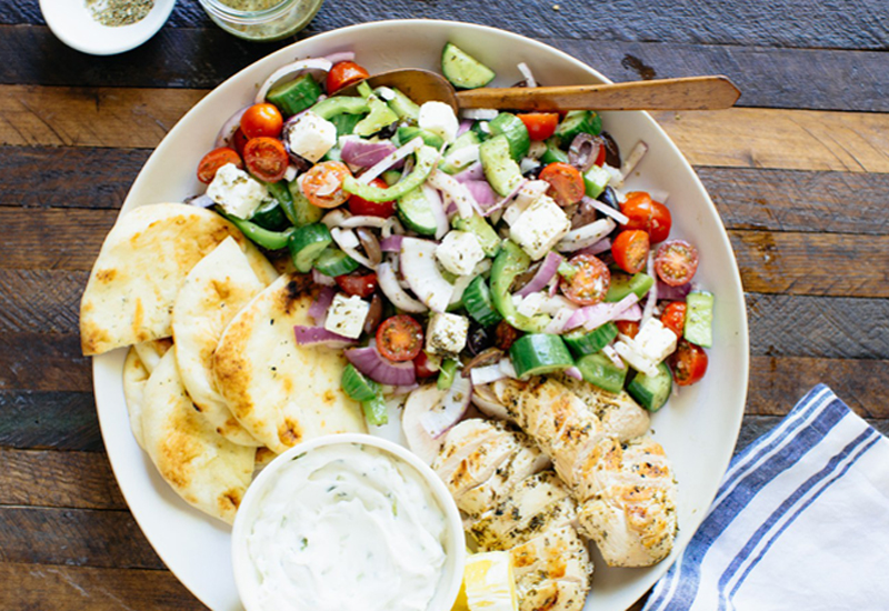 Greek Lemon Garlic Chicken Salad Heinen's Grocery Store