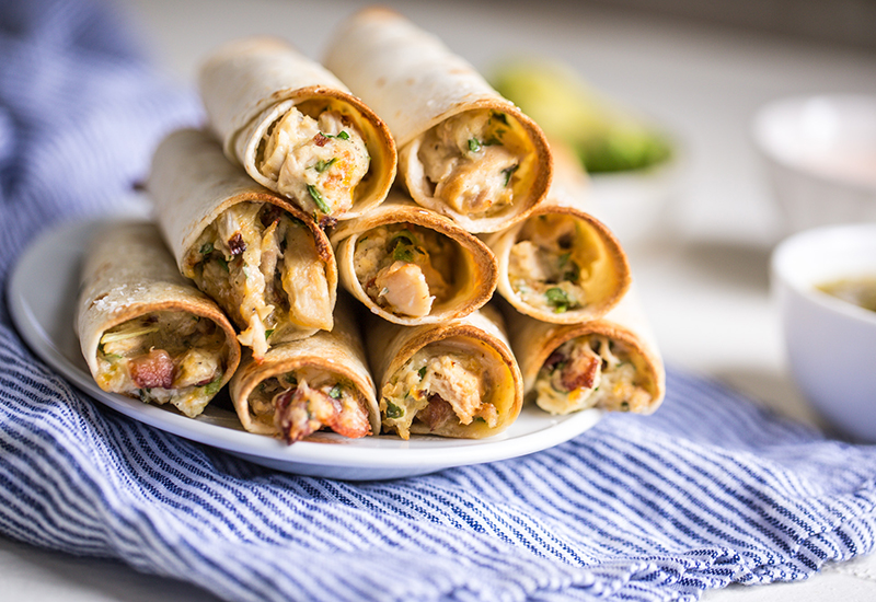 Easy Chicken Bacon Ranch Taquitos Heinen's Grocery Store