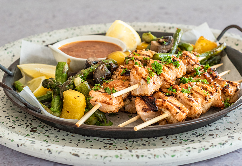 Grilled Salmon Skewers Heinen's Grocery Store