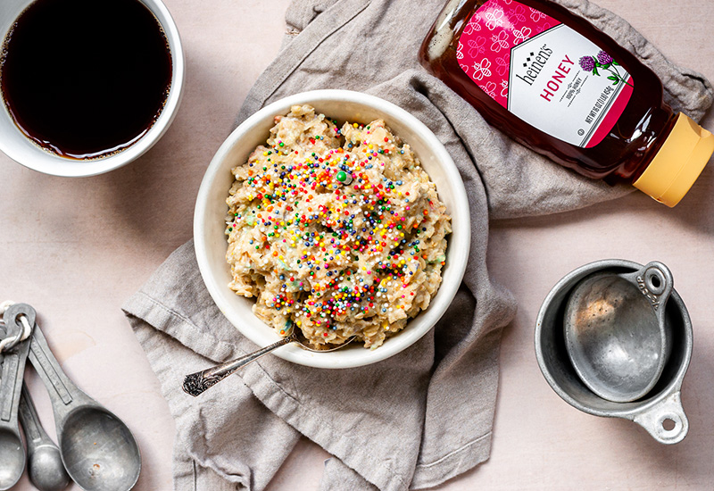 Vanilla Protein Cake Batter Oatmeal Heinen's Grocery Store